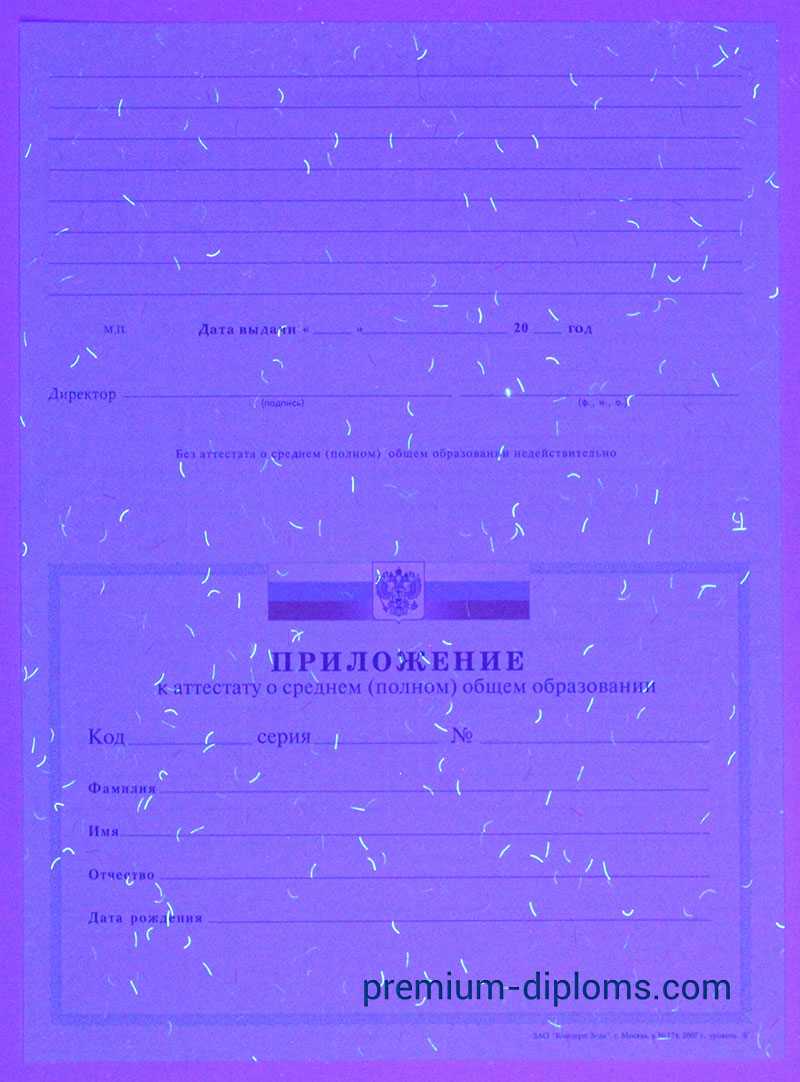 Аттестат 11 классов 2000-2009 год фото